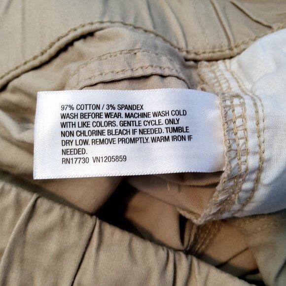 Cat & Jack Boys Khaki Stretch Drawstring Husky Pants Size 14 Straight fit design - Picture 10 of 10